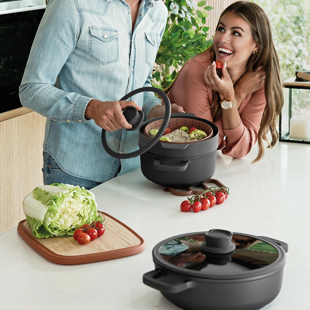 Кастрюля BergHOFF с антипригарным покрытием LEO STONE, диам. 24 см, 4,4 л