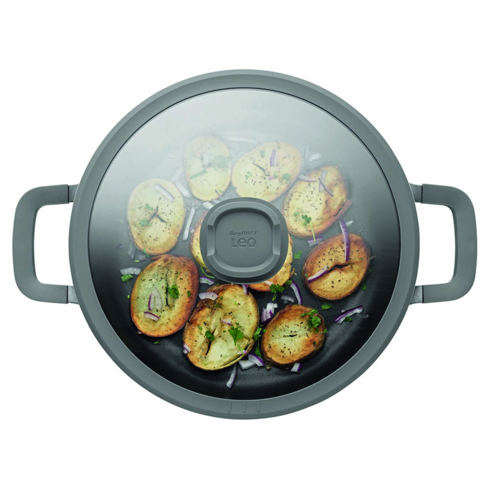 Сотейник BergHOFF з антипригарним покриттям LEO STONE, з двома ручками, діам. 28 см, 4,7 л
