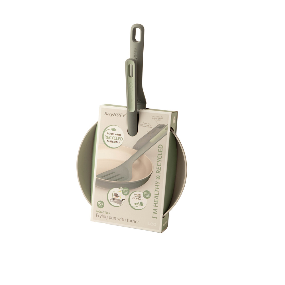Сковорода з антипригарним покриттям BergHOFF LEO BALANCE Moonmist + лопатка, діам. 24 см