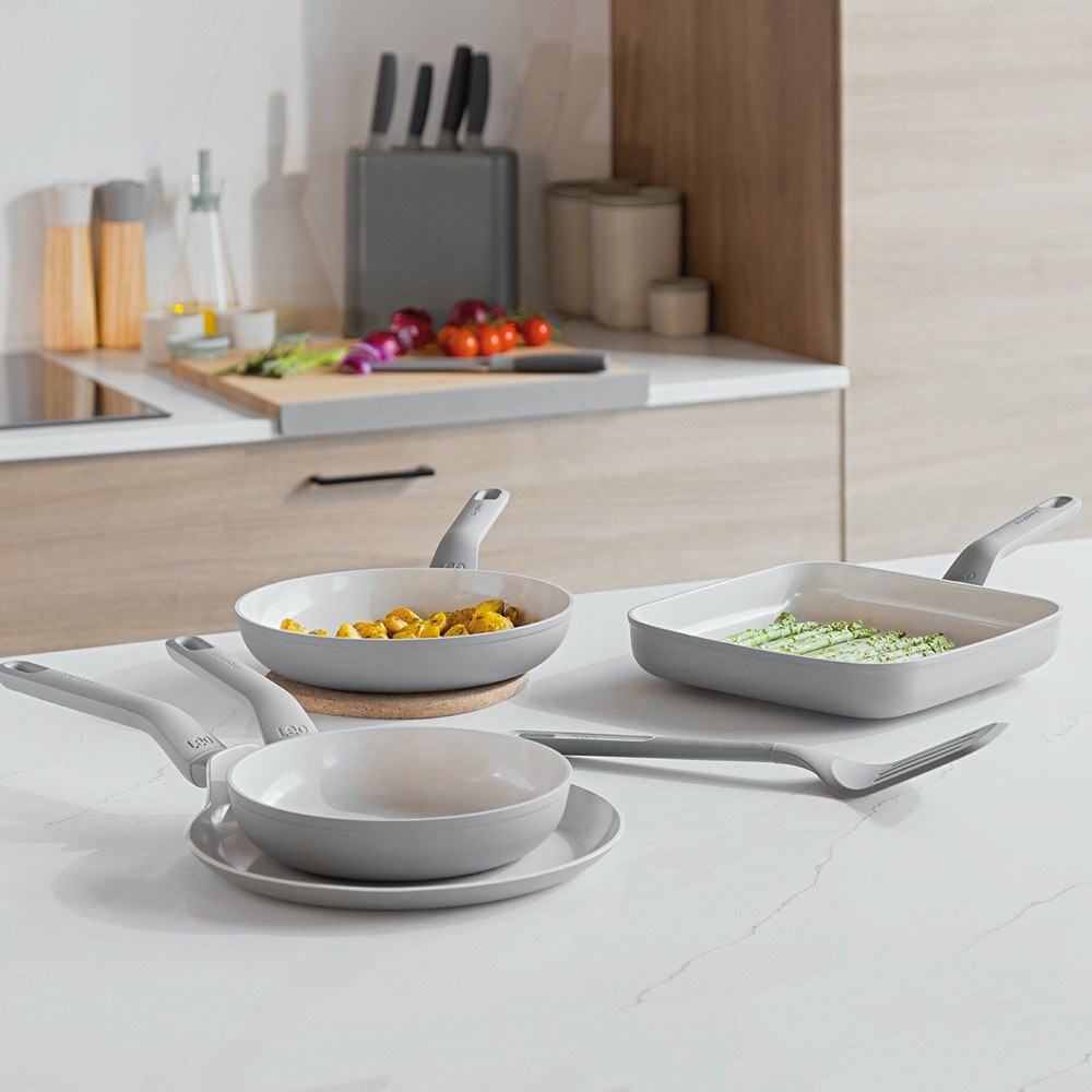 Набор сковород с антипригарным покрытием BergHOFF LEO BALANCE Moonmist с лопаткой, 5 пр.