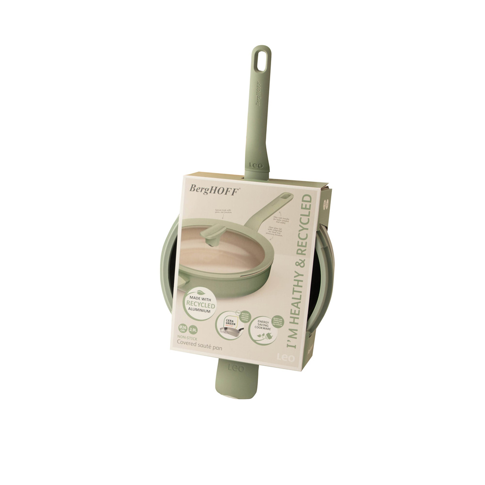 Сотейник с антипригарным покрытием BergHOFF LEO BALANCE Sage, диам. 26 см, 2,9 л
