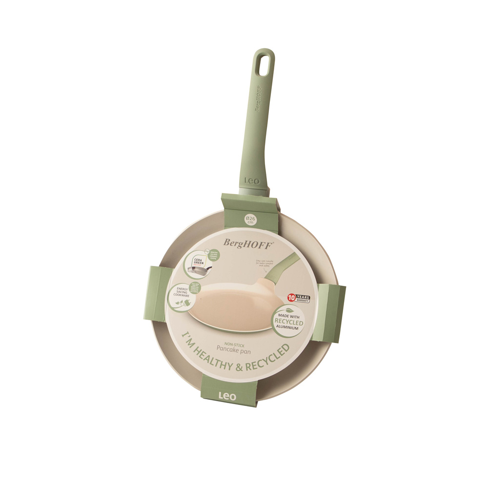 Сковорода для блинов с антипригарным покрытием BergHOFF LEO BALANCE Sage, диам. 26 см, 0,8 л
