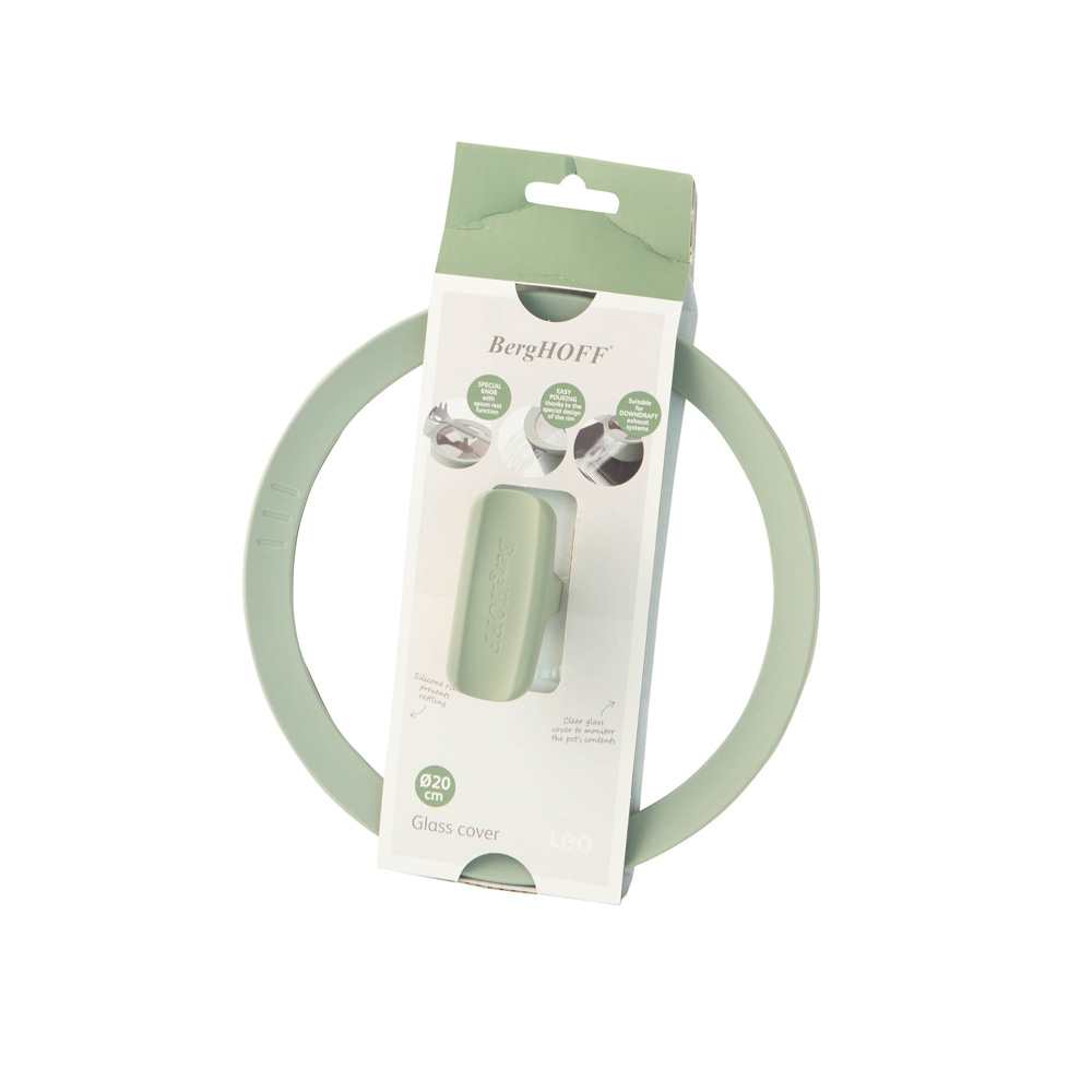 Крышка стеклянная BergHOFF LEO BALANCE Sage, диам. 20 см