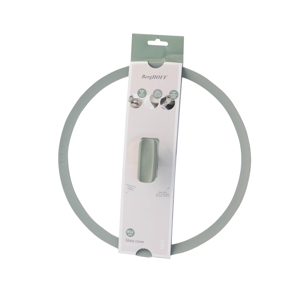 Крышка стеклянная BergHOFF LEO BALANCE Sage, диам. 32 см