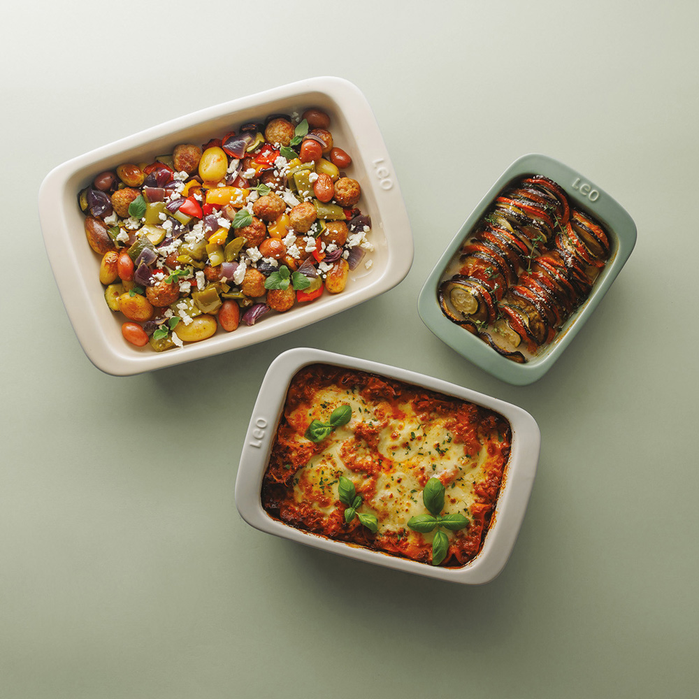 Набор прямоугольных форм для запекания BergHOFF LEO BALANCE, керамика, 3 пр.