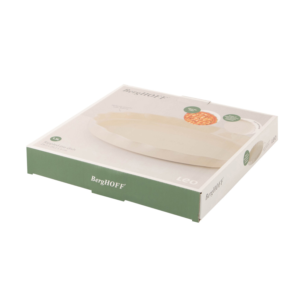 Форма круглая для запекания BergHOFF LEO BALANCE, бежевый, керамика, диам. 28 см, 1,5 л