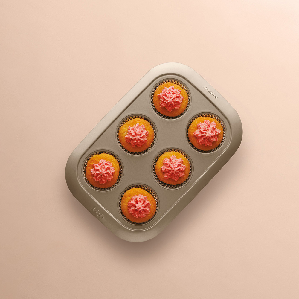 Форма для 6 кексов BergHOFF LEO BALANCE, прямоугольная, 29 x 20 x 3 см