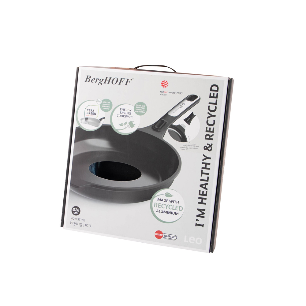 Сковорода с антипригарным покрытием BergHOFF LEO PHANTOM, диам. 28 см, 2,9 л