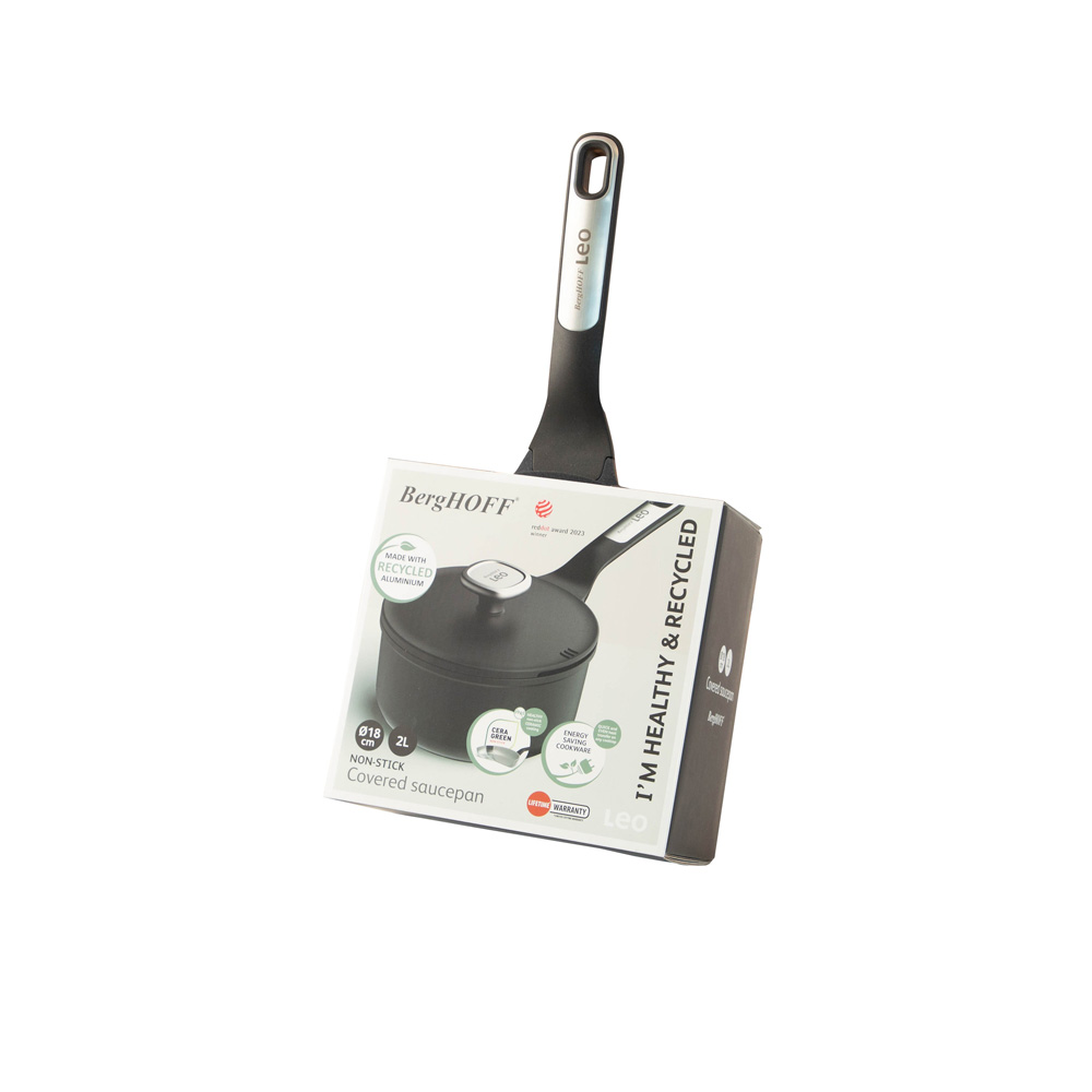 Ковш с антипригарным покрытием BergHOFF LEO PHANTOM, диам. 18 см, 2 л