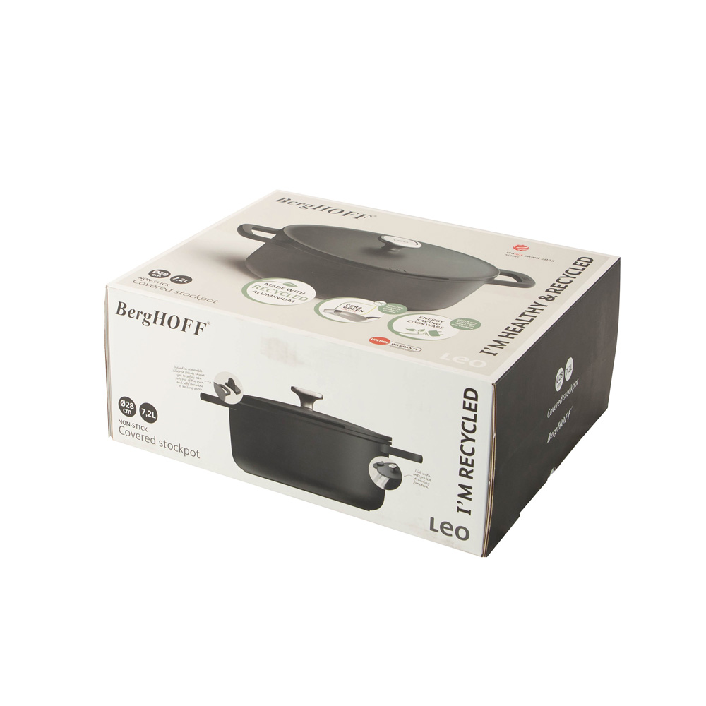 Каструля з антипригарним покриттям BergHOFF LEO PHANTOM, діам. 28 см, 7,2 л
