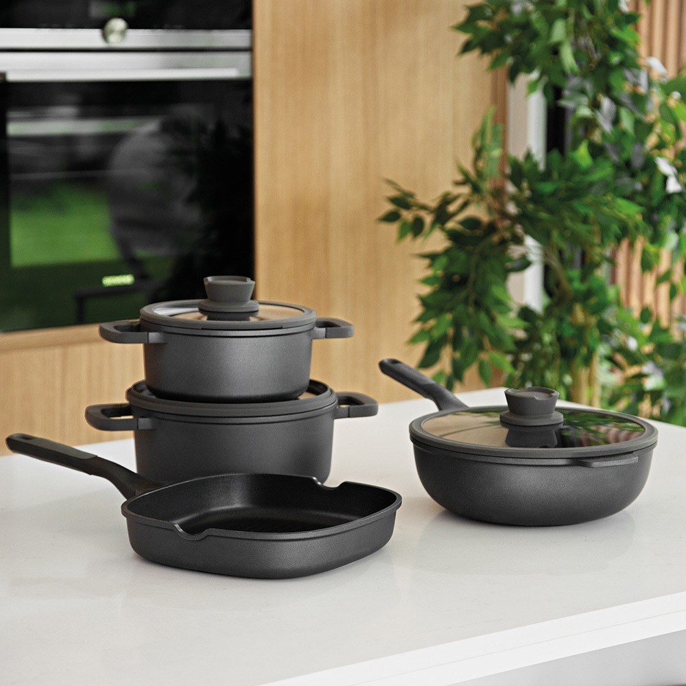 Сковорода-гриль з антипригарним покриттям BergHOFF LEO STONE+, 26 х 26 см, 2,1 л