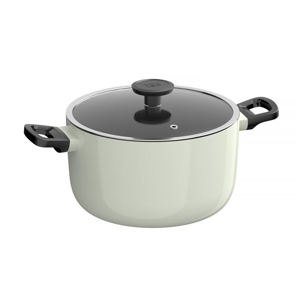 Набор посуды с антипригарным покрытием BergHOFF LEO GLINTS SAGE, 7 пр.