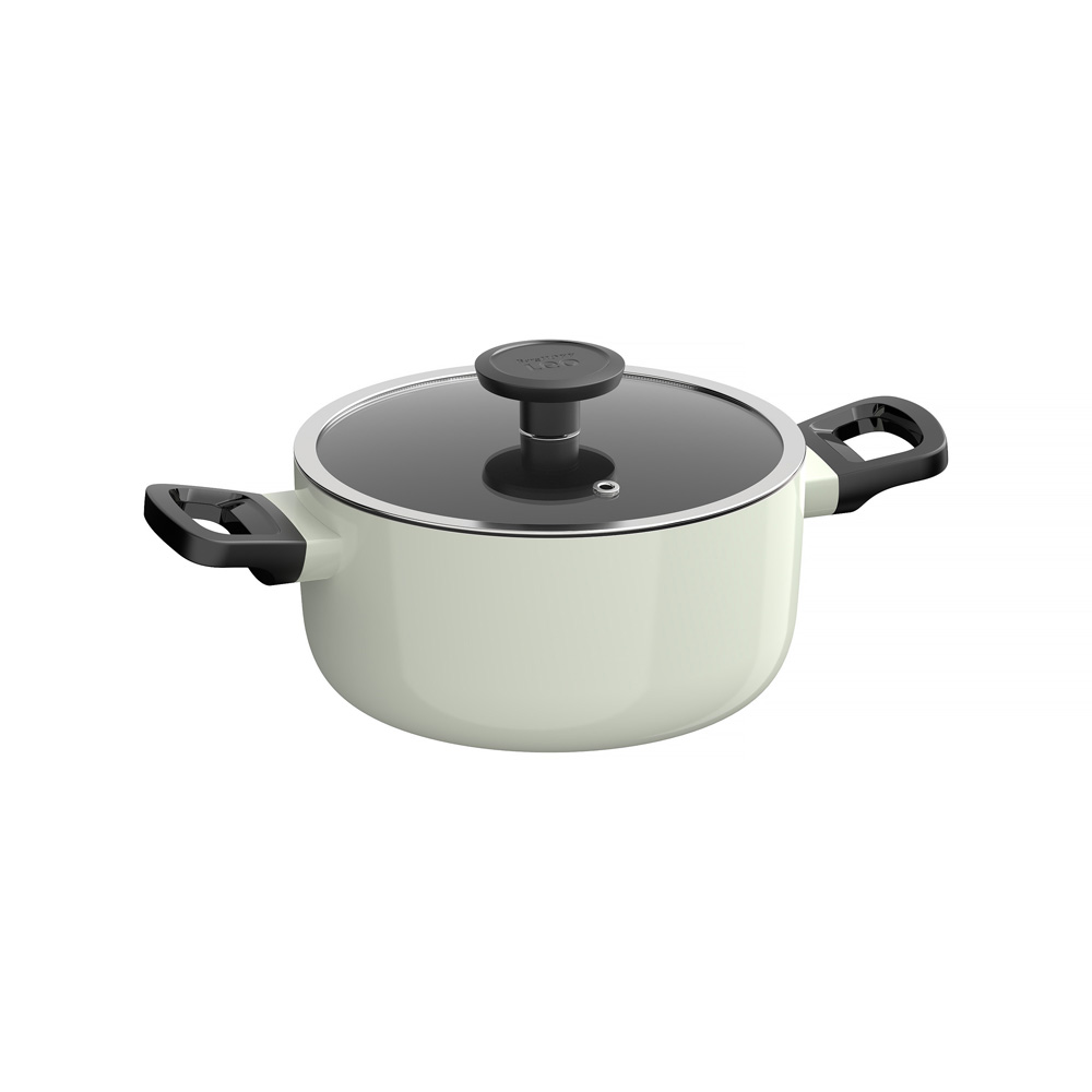 Набор посуды с антипригарным покрытием BergHOFF LEO GLINTS SAGE, 7 пр.