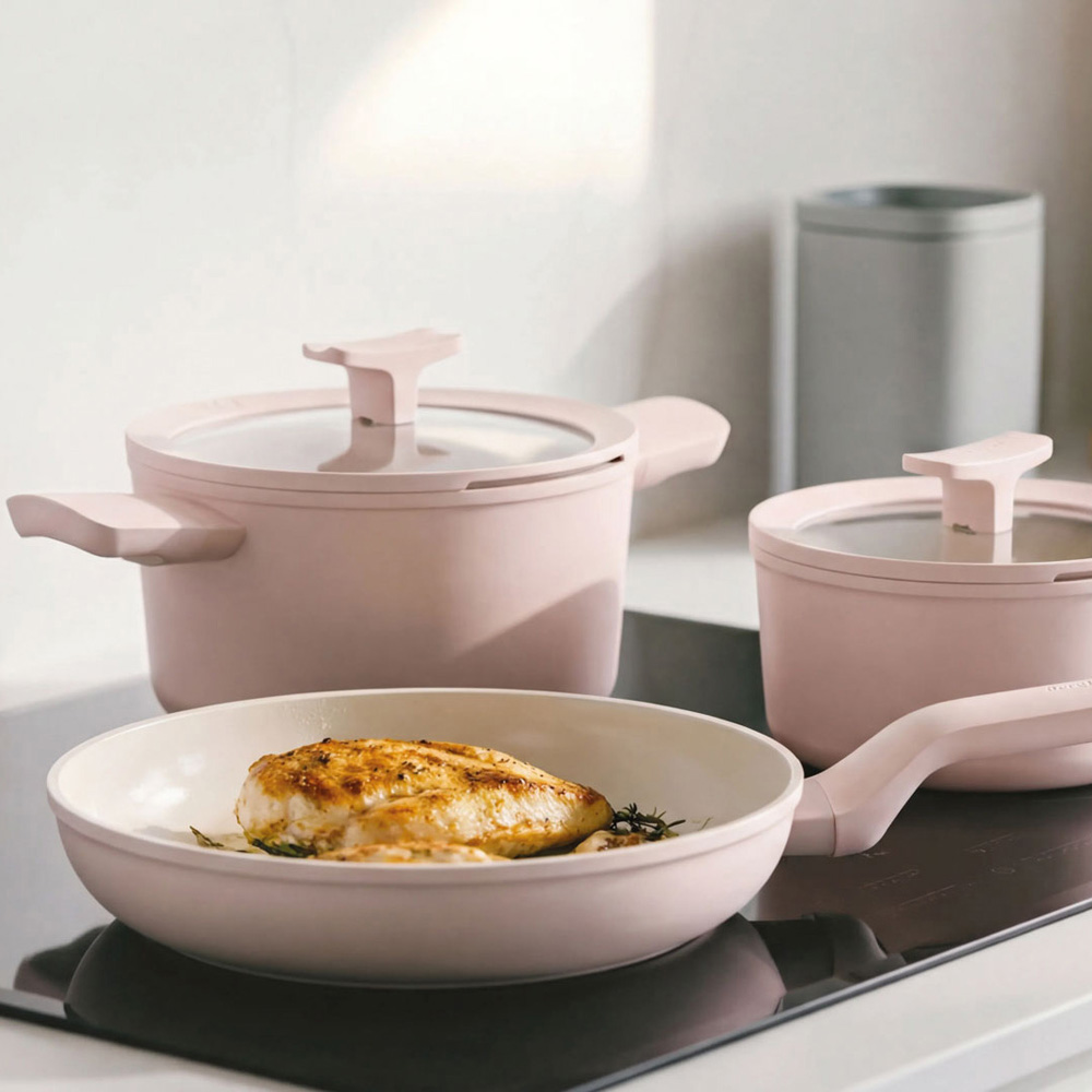 Набор посуды с антипригарным покрытием BergHOFF LEO BALANCE Rose, 5 пр.