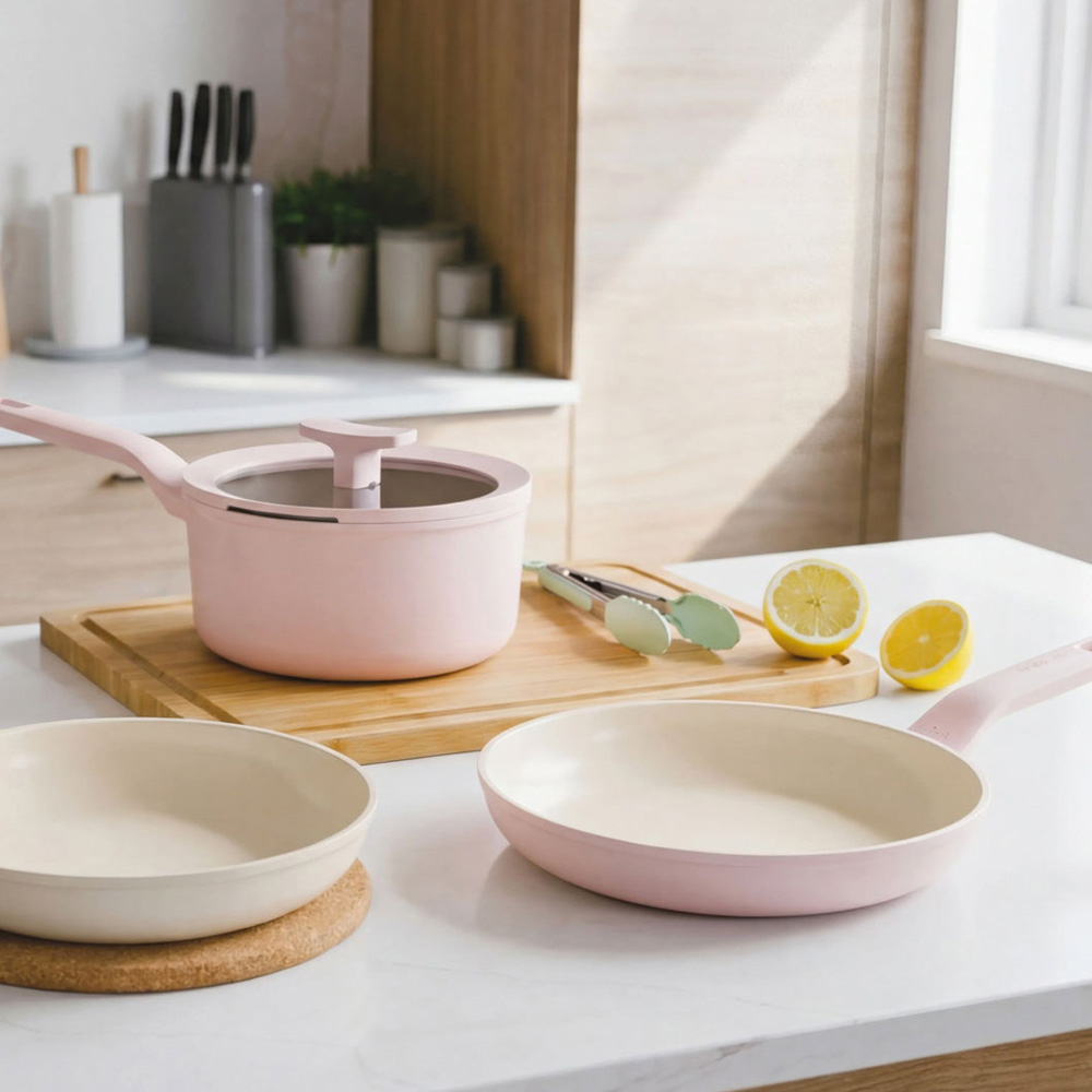 Набор посуды с антипригарным покрытием BergHOFF LEO BALANCE Rose, 5 пр.