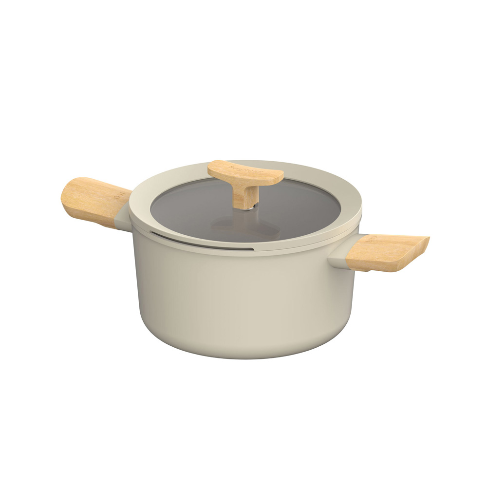 Набор посуды с антипригарным покрытием BergHOFF LEO BALANCE Cream, 7 пр.