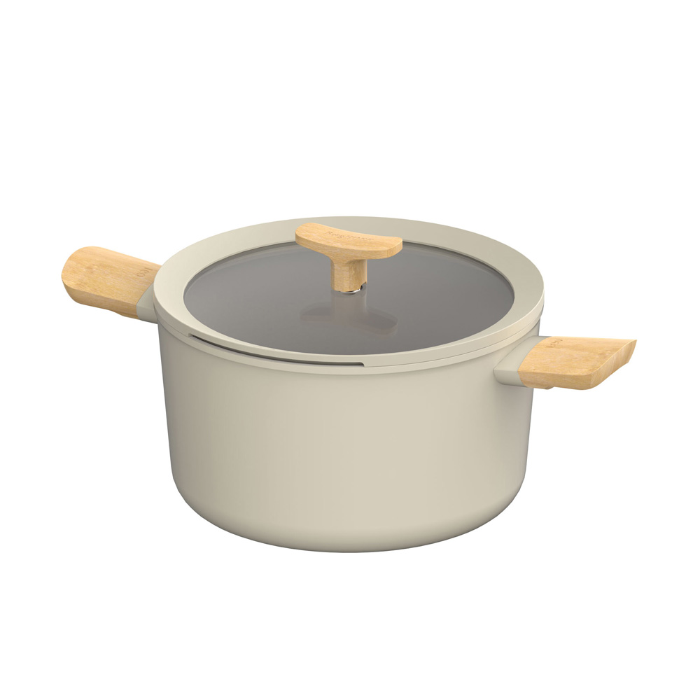 Набор посуды с антипригарным покрытием BergHOFF LEO BALANCE Cream, 7 пр.