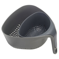 Набор дуршлагов с закругленными уголками Joseph Joseph Nest Colander, серый, 22,1 х 23,5 х 13,3 см, 2 пр.