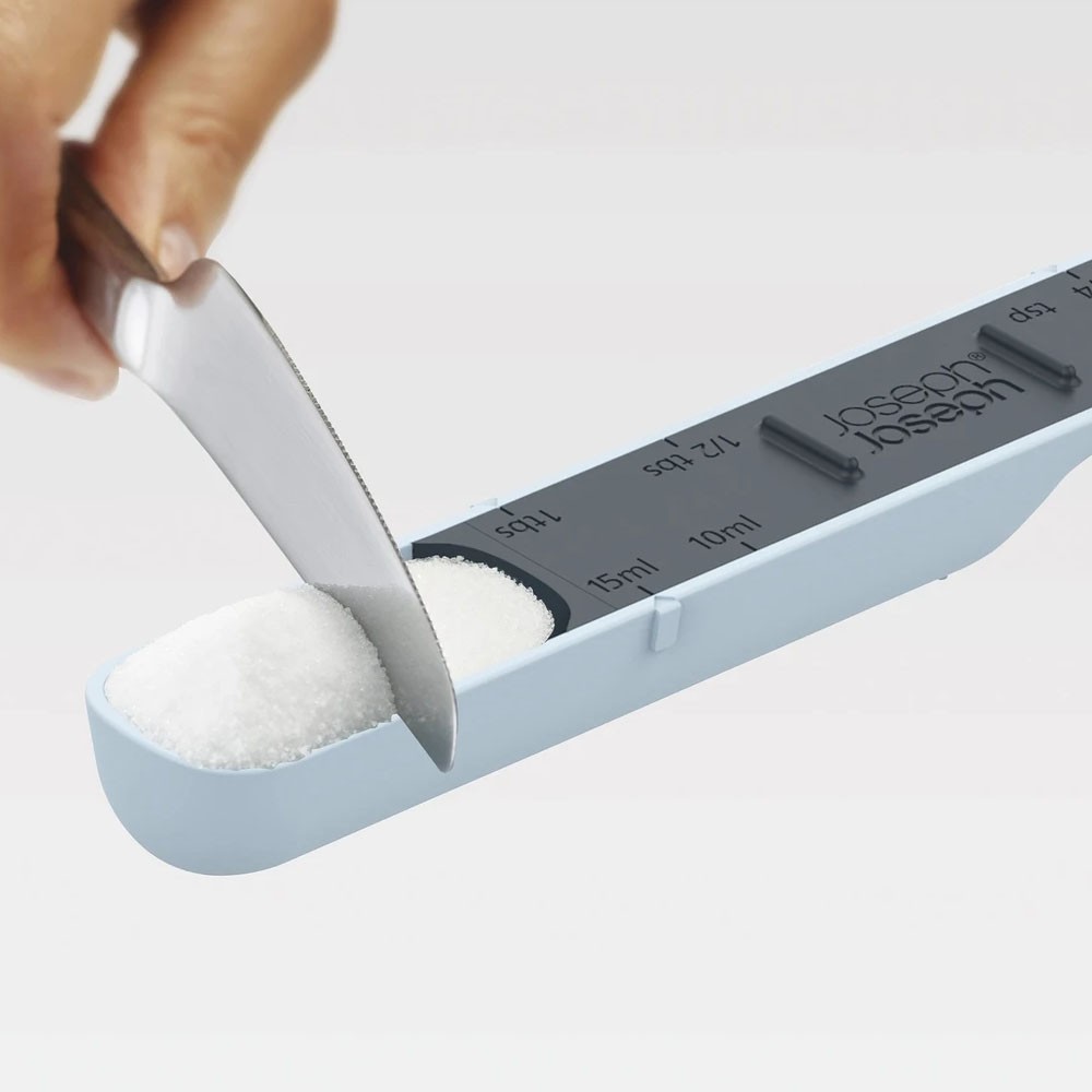 Регулируемая мерная ложка Joseph Joseph, голубая, 2,0 х 3,0 х 19,5 см