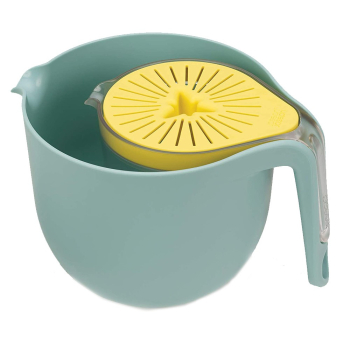 Набор для приготовления 3-в-1, (кувшин, миска, соковыжималка) Joseph Joseph, бирюзовый, 15,5 х 19,0 х 24,5 см