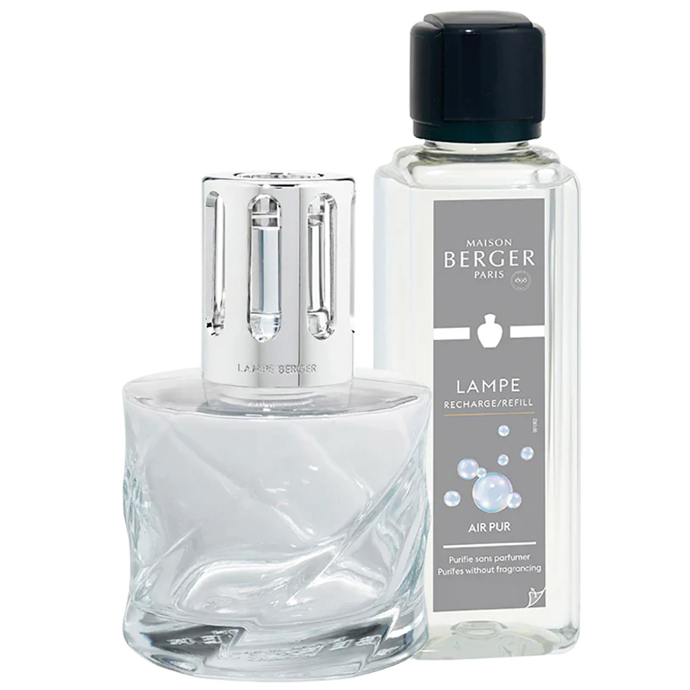 Аромалампа Maison Berger Paris SPIRALE TRANSP, 222 мл, з очищувачем повітря AIR PURE, 250 мл