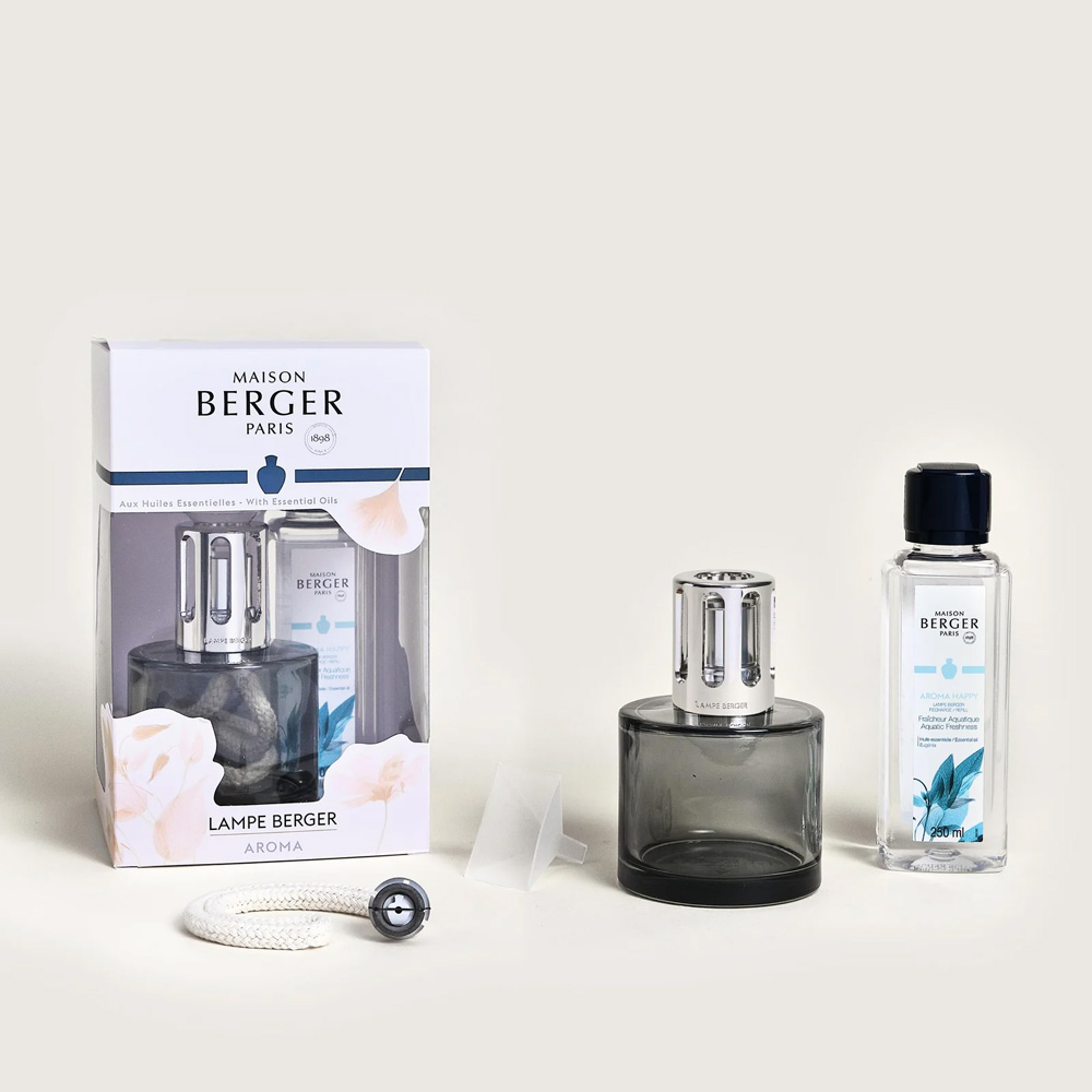 Аромалампа Maison Berger Paris + Наполнитель с ароматом AROMA HAPPY, 250 мл