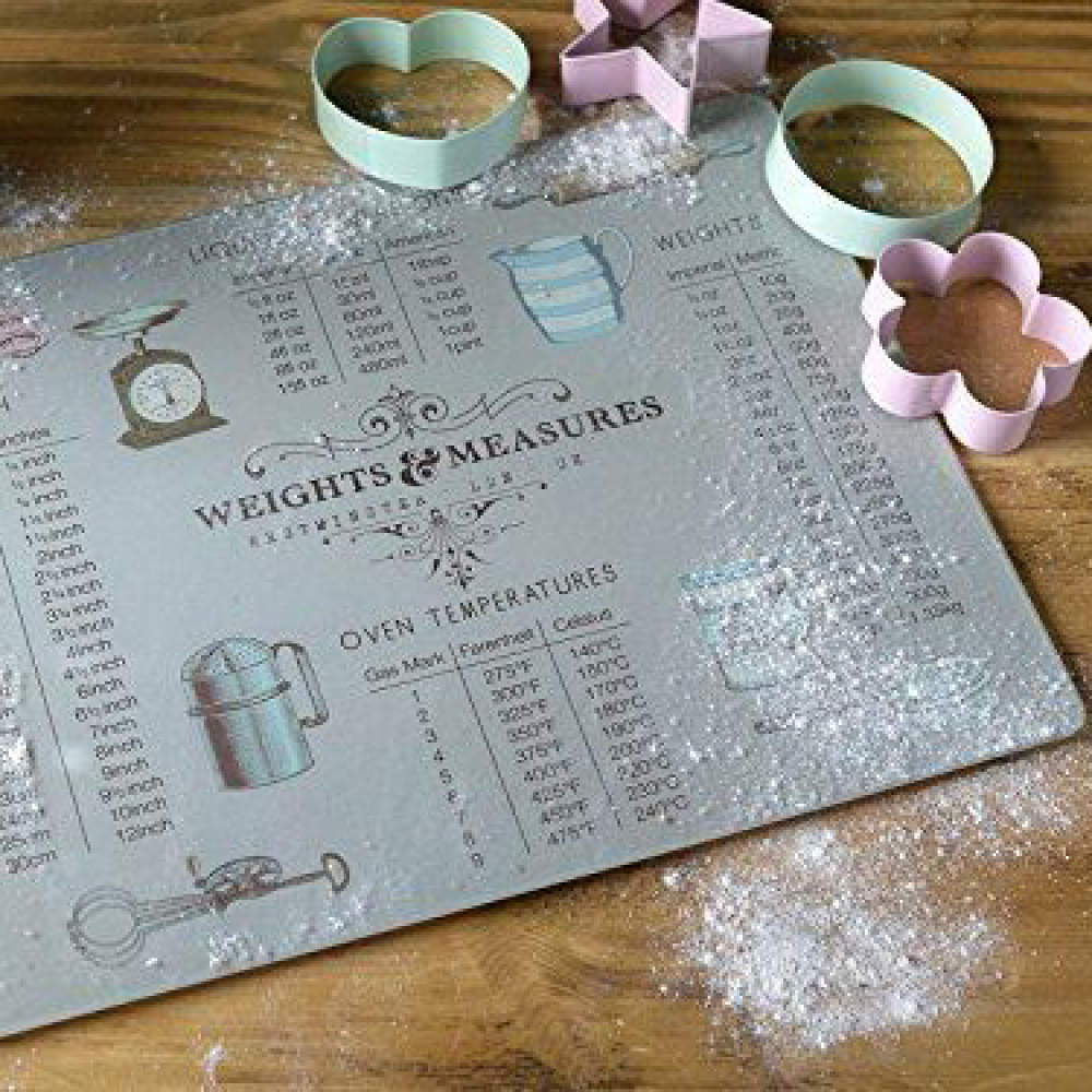 Доска стеклянная CreativeTops Weight And Measurement, 40 x 30 см