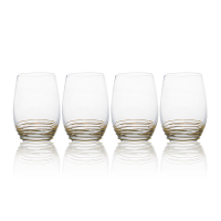 Набор стаканов Mikasa Swirl gold, h 12,7 см, 480 мл, 4 шт.