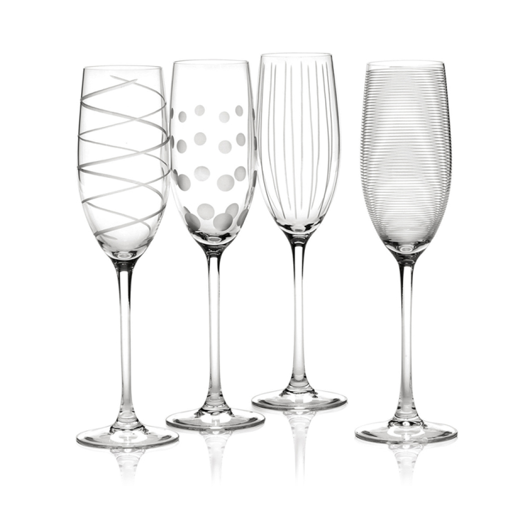 Набор бокалов для шампанского Mikasa CHEERS, стекло, 250 мл, 4 пр.