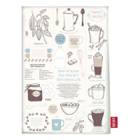 Полотенце кухонное CreativeTops Chocolate Facts, 100% хлопок