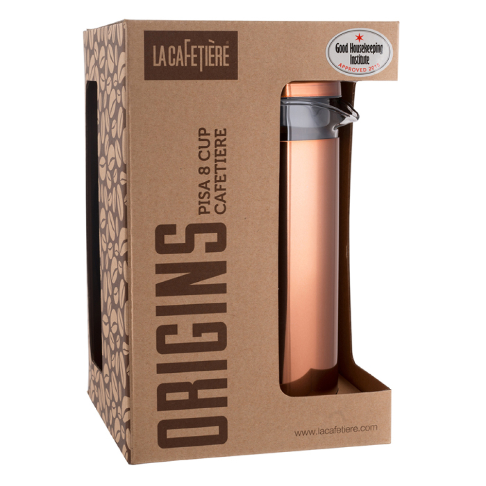 Френч-прес для кави CreativeTops Pisa, мідна, 1000 мл