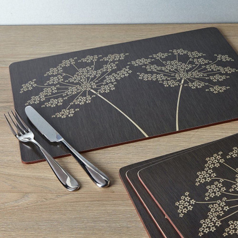 Набор пробковых подставок Creative Tops Silhouette, 40 x 29 см, 4 шт.