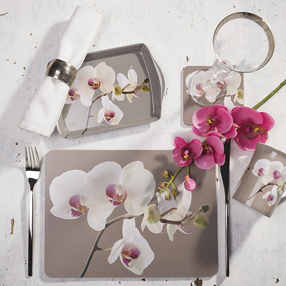 Набор пробковых подставок под тарелки CreativeTops Orchid 30 х 23 см, 6 шт.
