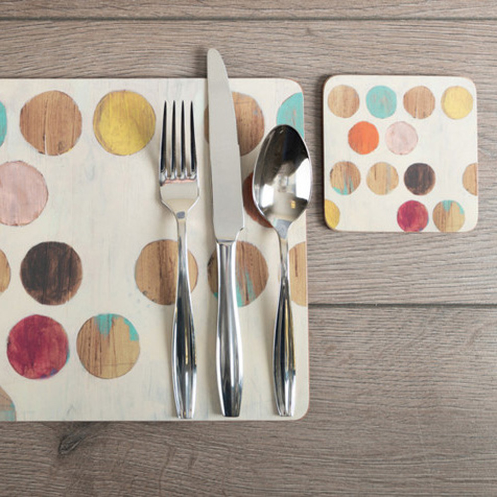 Набір коркових підставок під тарілки Creative Tops Retro Spot, 40 x 29 см, 4 шт.