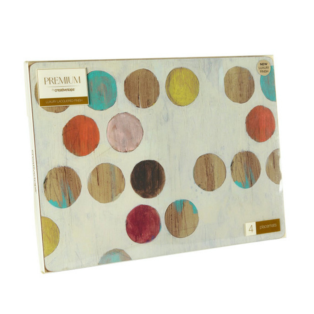Набір коркових підставок під тарілки Creative Tops Retro Spot, 40 x 29 см, 4 шт.
