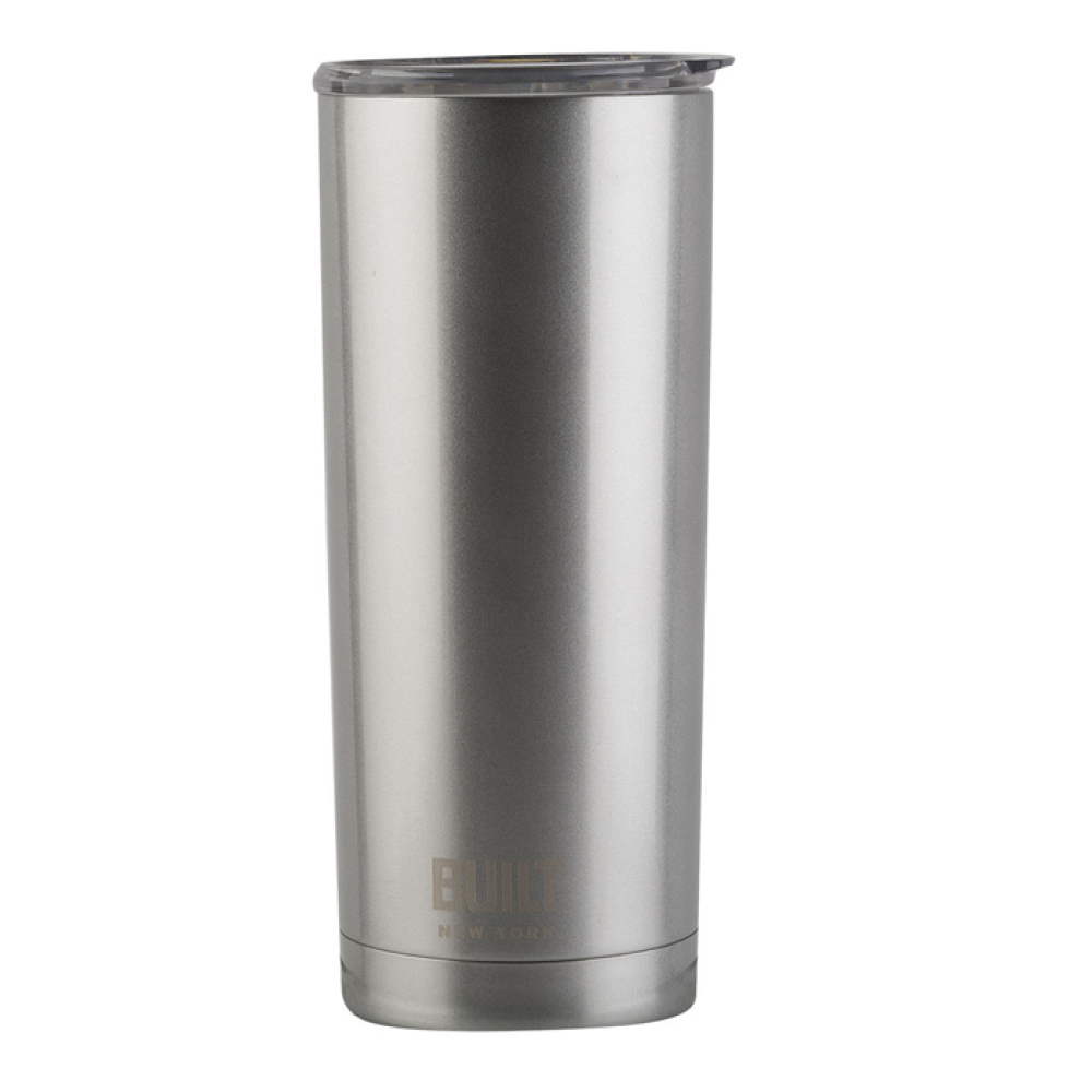 Термокухоль дорожній металевий Built Silver, з подвійними стінками, срібний, 500 мл