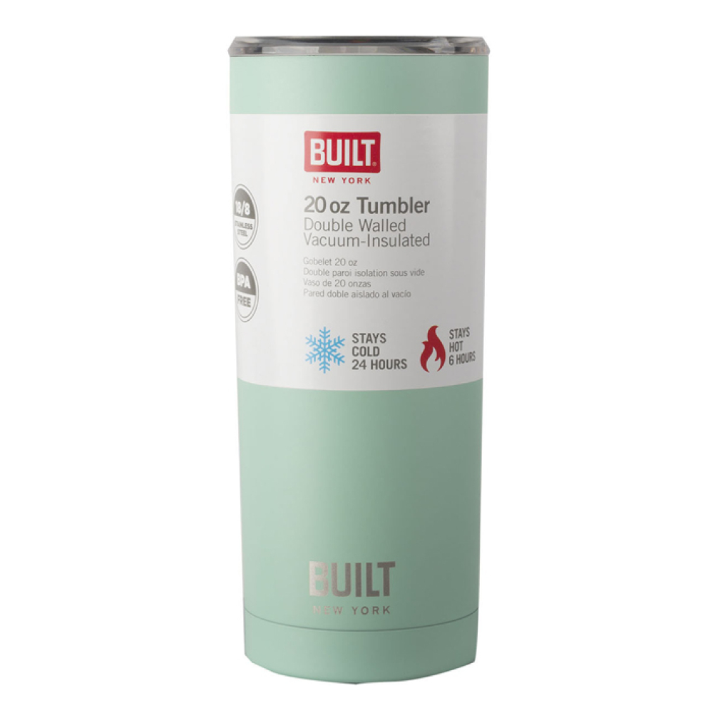 Термокружка дорожная металлическая Built Mint, с двойными стенками, салатовый, 500 мл