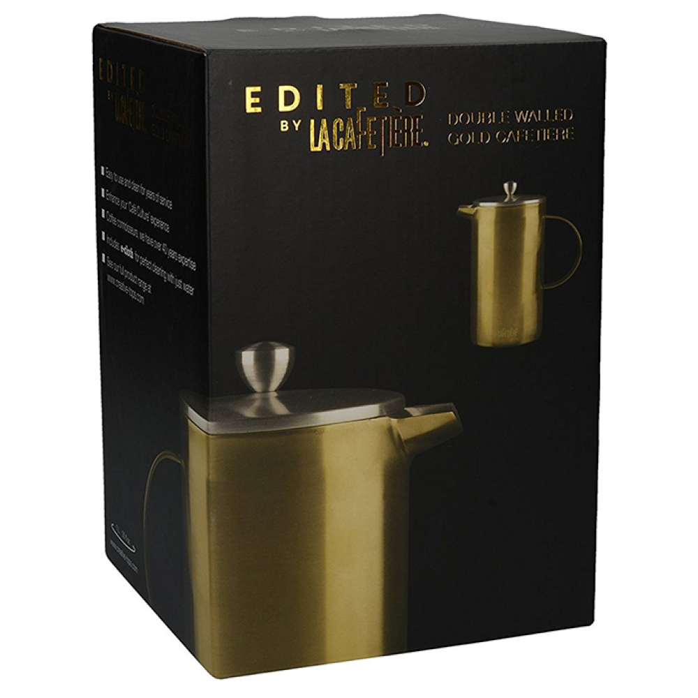 Френч-пресс для кофе CreativeTops Pisa, золотой, 1000 мл