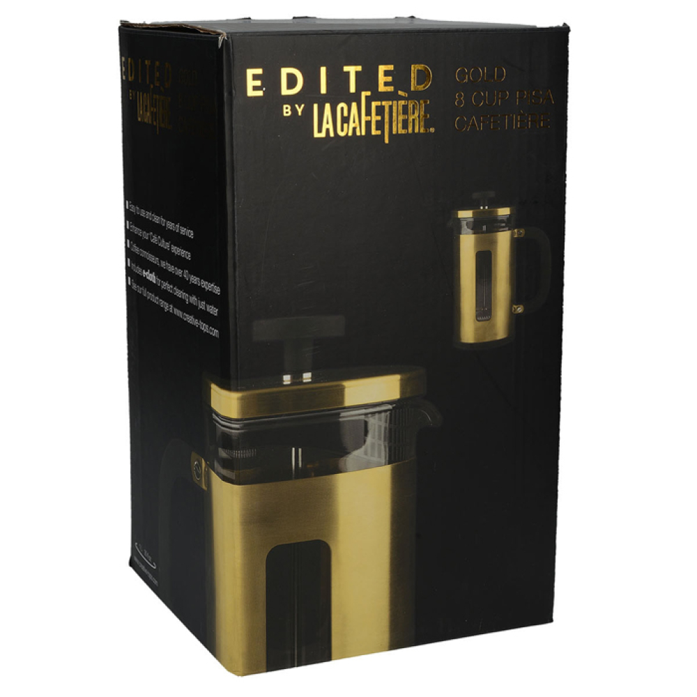 Френч-пресс CreativeTops Pisa, золотой, 1000 мл