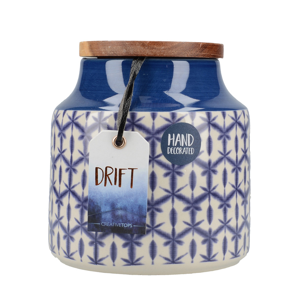 Банка Mikasa для хранения Drift Blue, керамика, 900 мл