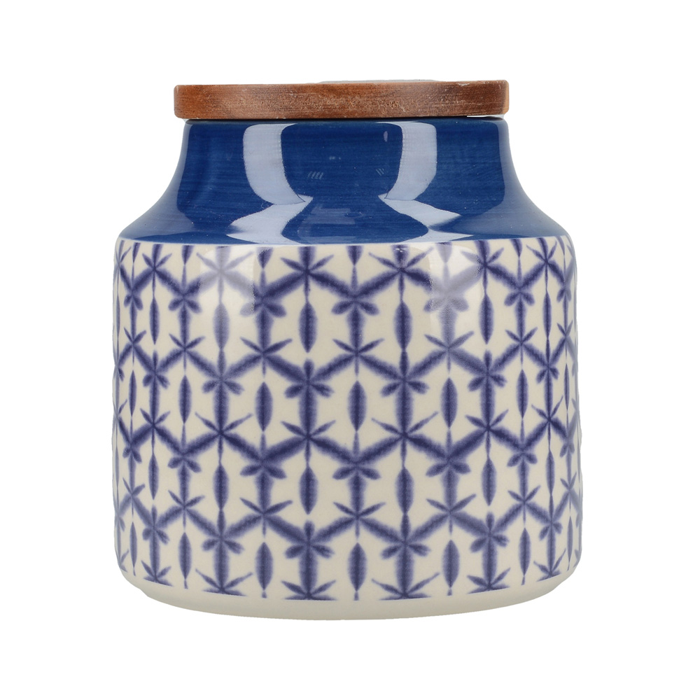 Банка Mikasa для хранения Drift Blue, керамика, 900 мл