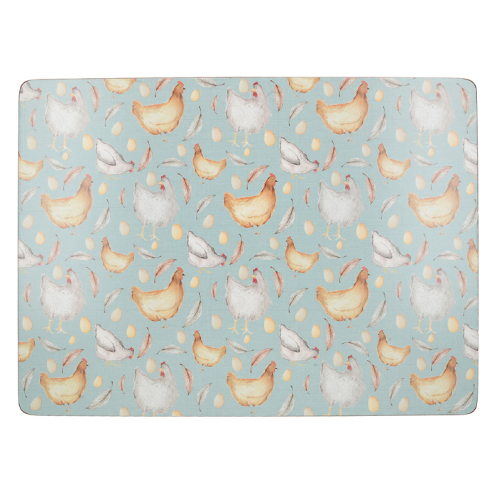 Набор пробковых подставок под тарелки CreativeTops Feather Lane, 40 х 29 см, 4 шт.