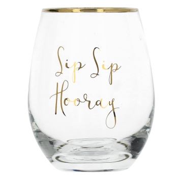 Бокал для вина без ножки CreativeTops Sip Sip Hooray Wedding Belles, 590 мл
