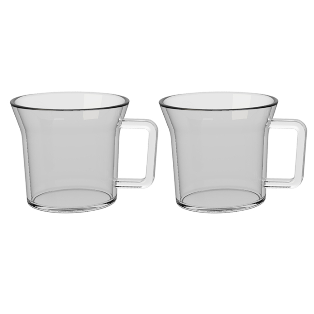 Набор чашек с двойными стенками CreativeTops MATCHA, стекло, 70 мл, 2 пр.