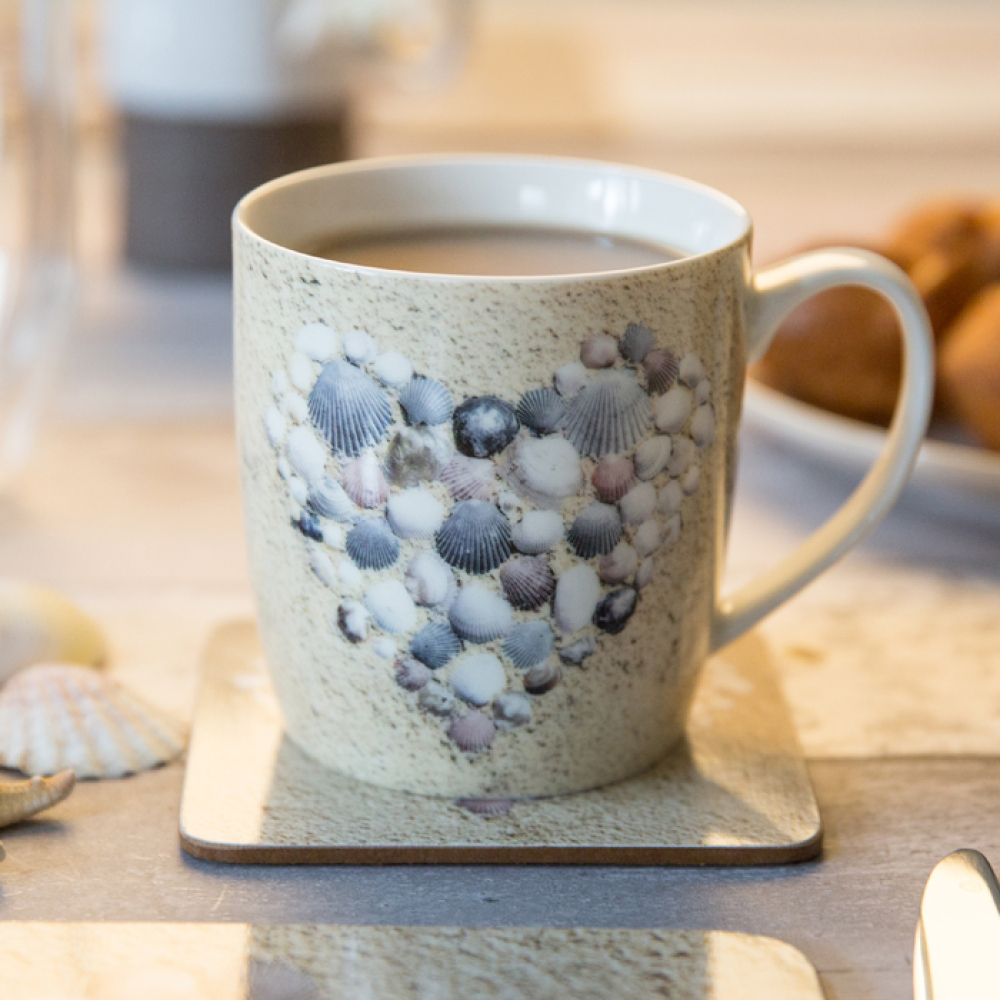 Кружка CreativeTops SHELL HEART Everyday Home, фарфор, 400 мл
