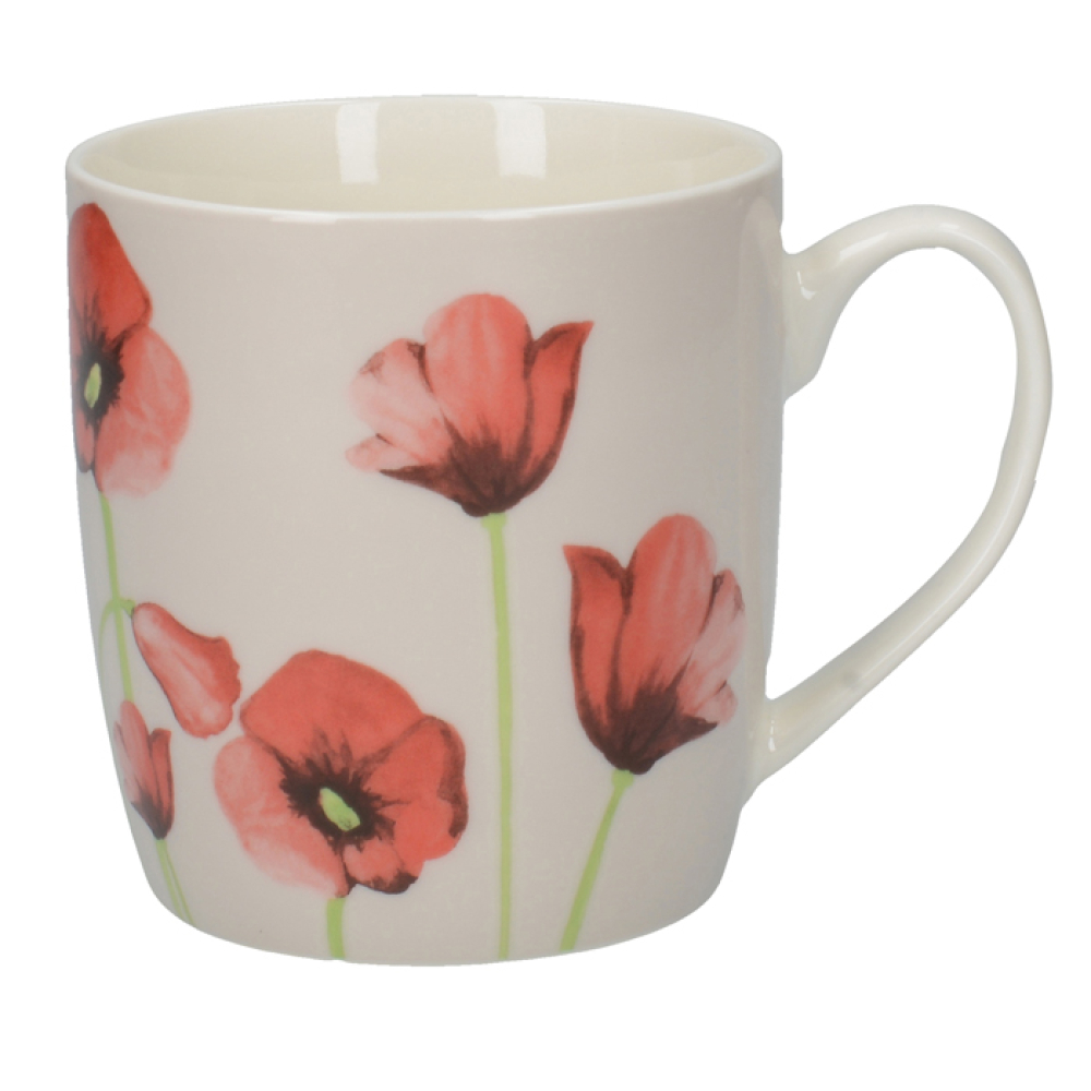 Кружка CreativeTops PAPAVERO POPPY Everyday Home, фарфор, 400 мл