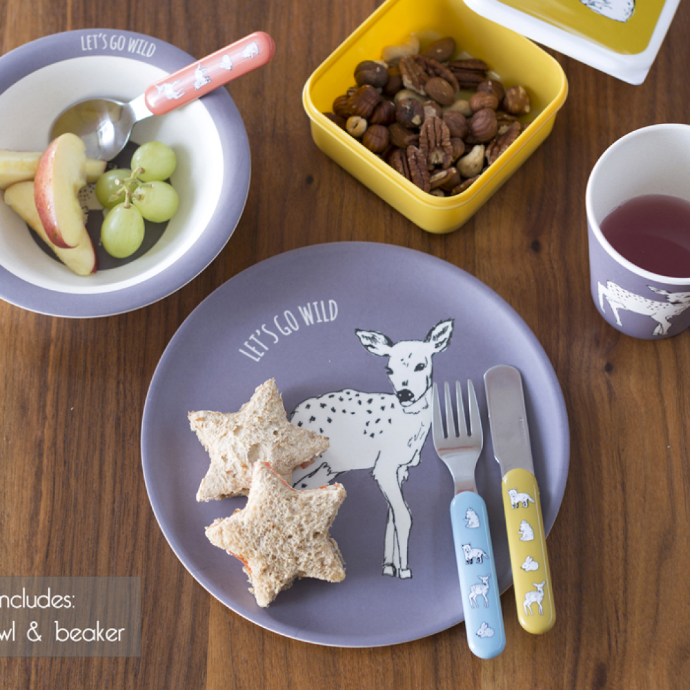 Набір дитячого посуду CreativeTops BEAR INTO THE WILD, 3 шт.