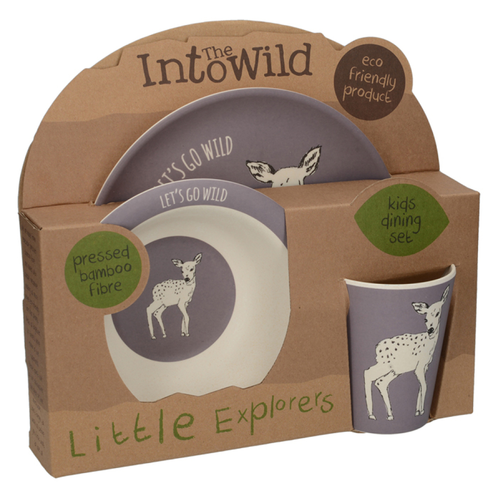Набор детской посуды CreativeTops DEER INTO THE WILD, 3 пр.