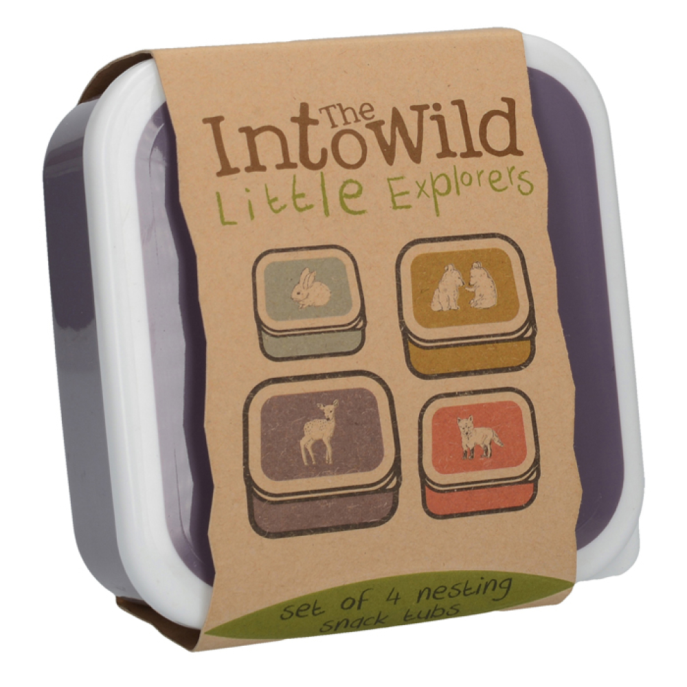 Набір дитячих контейнерів для снеків CreativeTops INTO THE WILD, 4 шт.