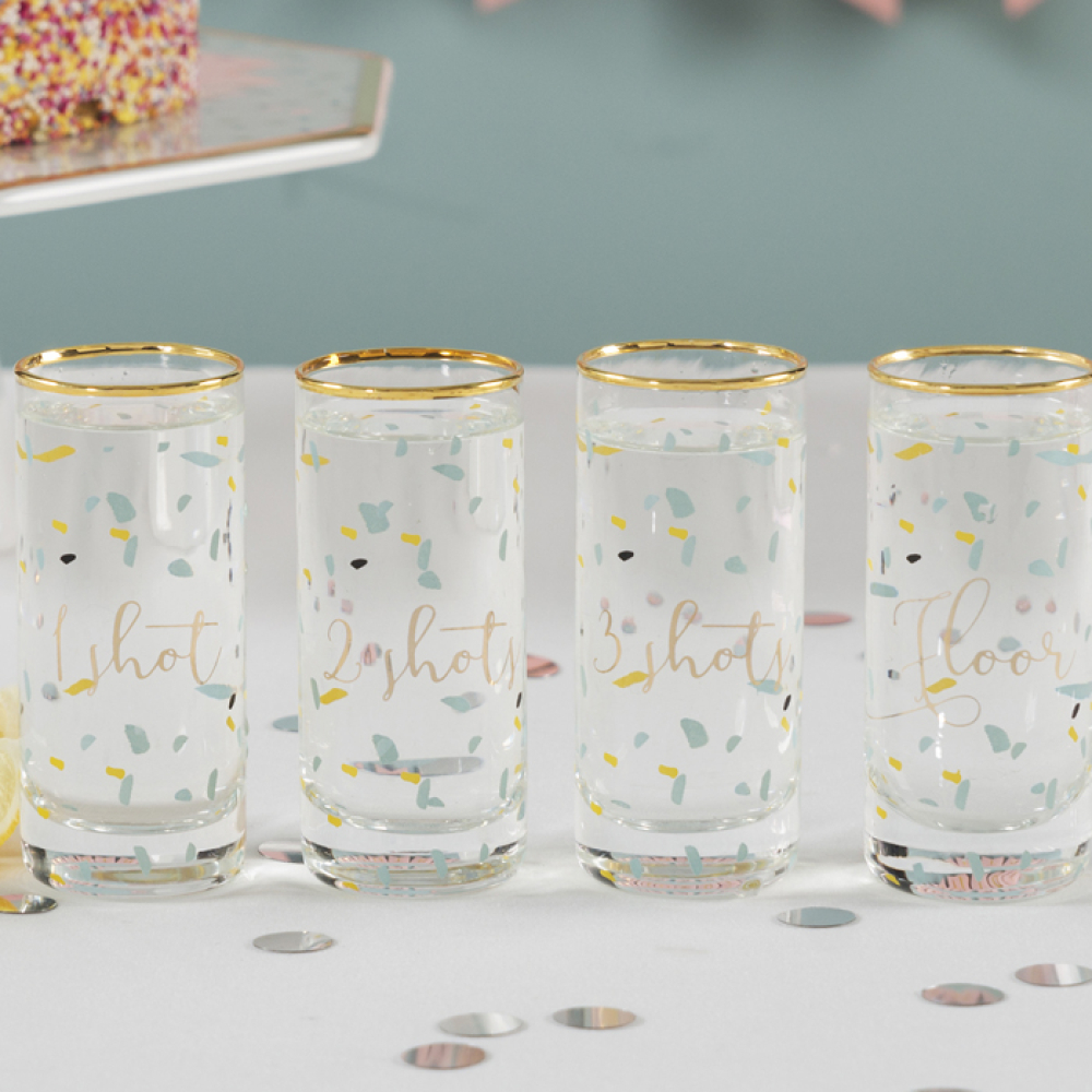 Набор стаканов для шотов CreativeTops Party Wedding Belles, 100 мл, 4 шт.